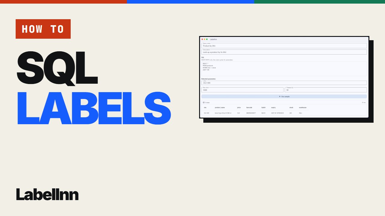 Print labels from a database