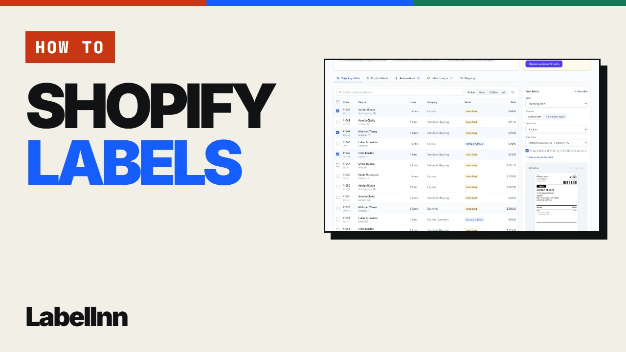Print Shopify labels automatically